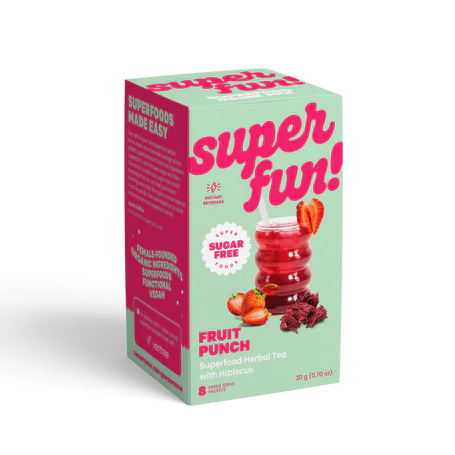 SUPERFUN! FRUIT PUNCH SUPERFOOD ICED TEA