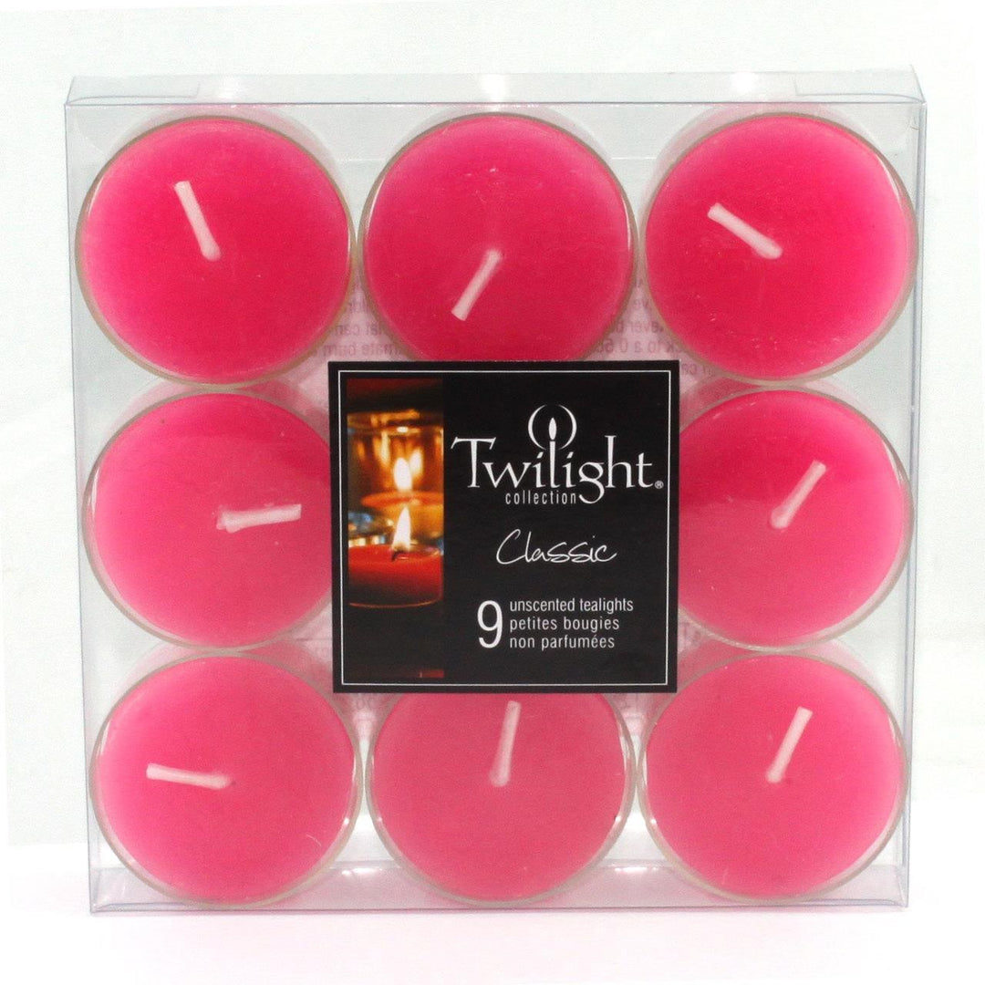 COLOURED TEALIGHTS - FUSCHIA (9)