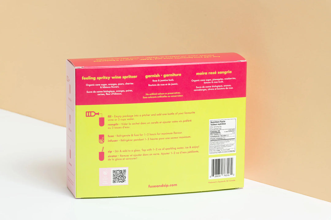 FUSE & SIP GIFT BOX SET MOIRA ROSE SANGRIA & FEELING SPRITZY