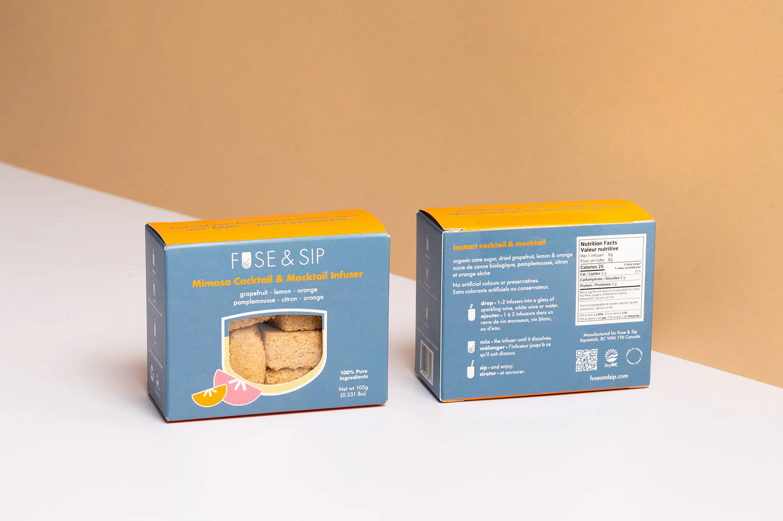 FUSE & SIP MIMOSA COCKTAIL & MOCKTAIL CUBES - 105g