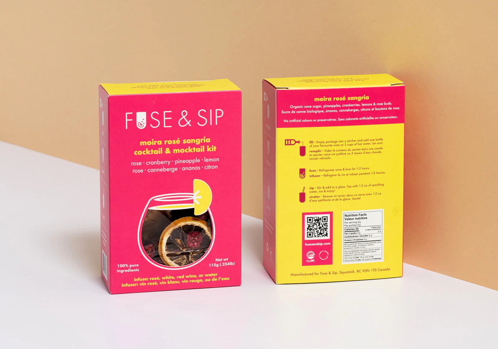FUSE & SIP MOIRA ROSE SANGRIA COCKTAIL & MOCKTAIL KIT