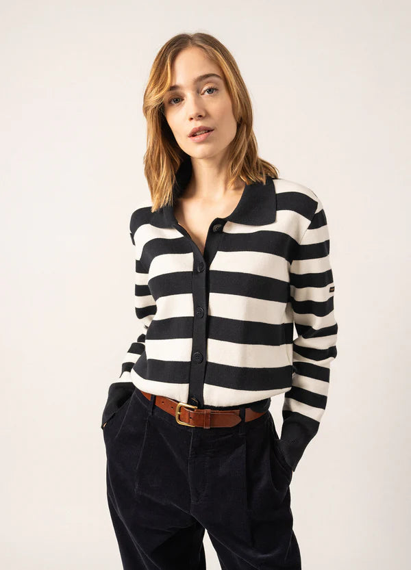 GALWAY STRIPED CARDIGAN