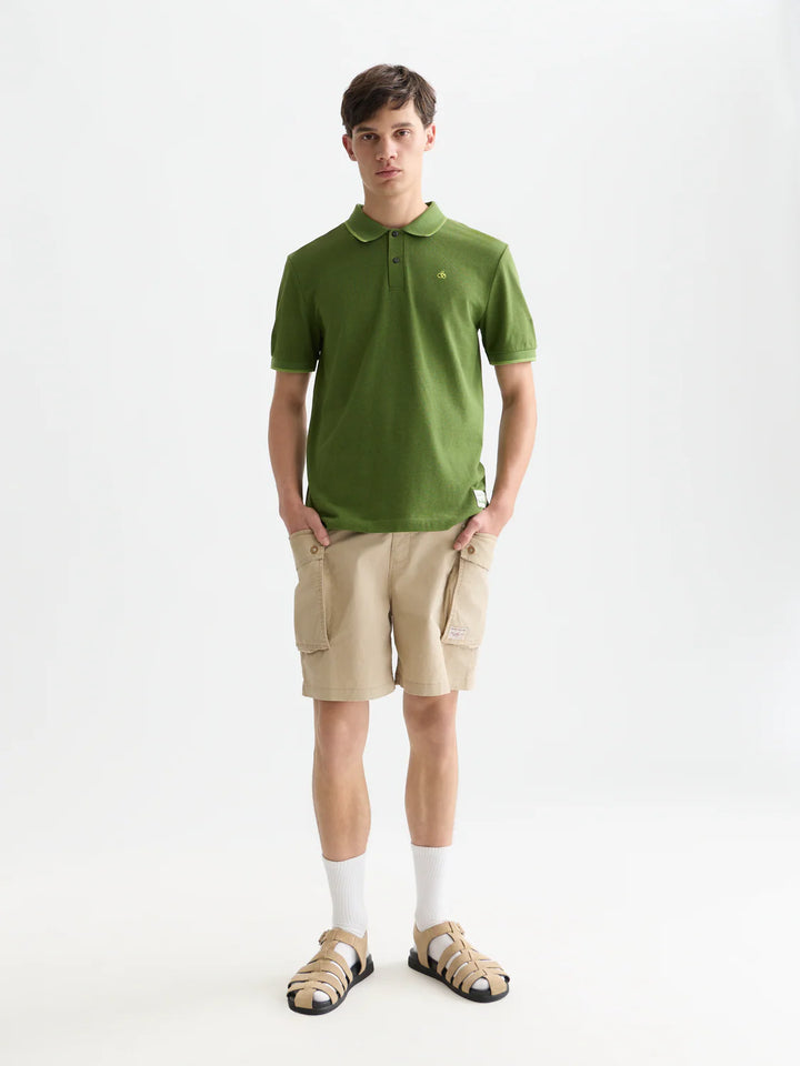 MELANGE LOGO POLO "GARDEN GREEN"