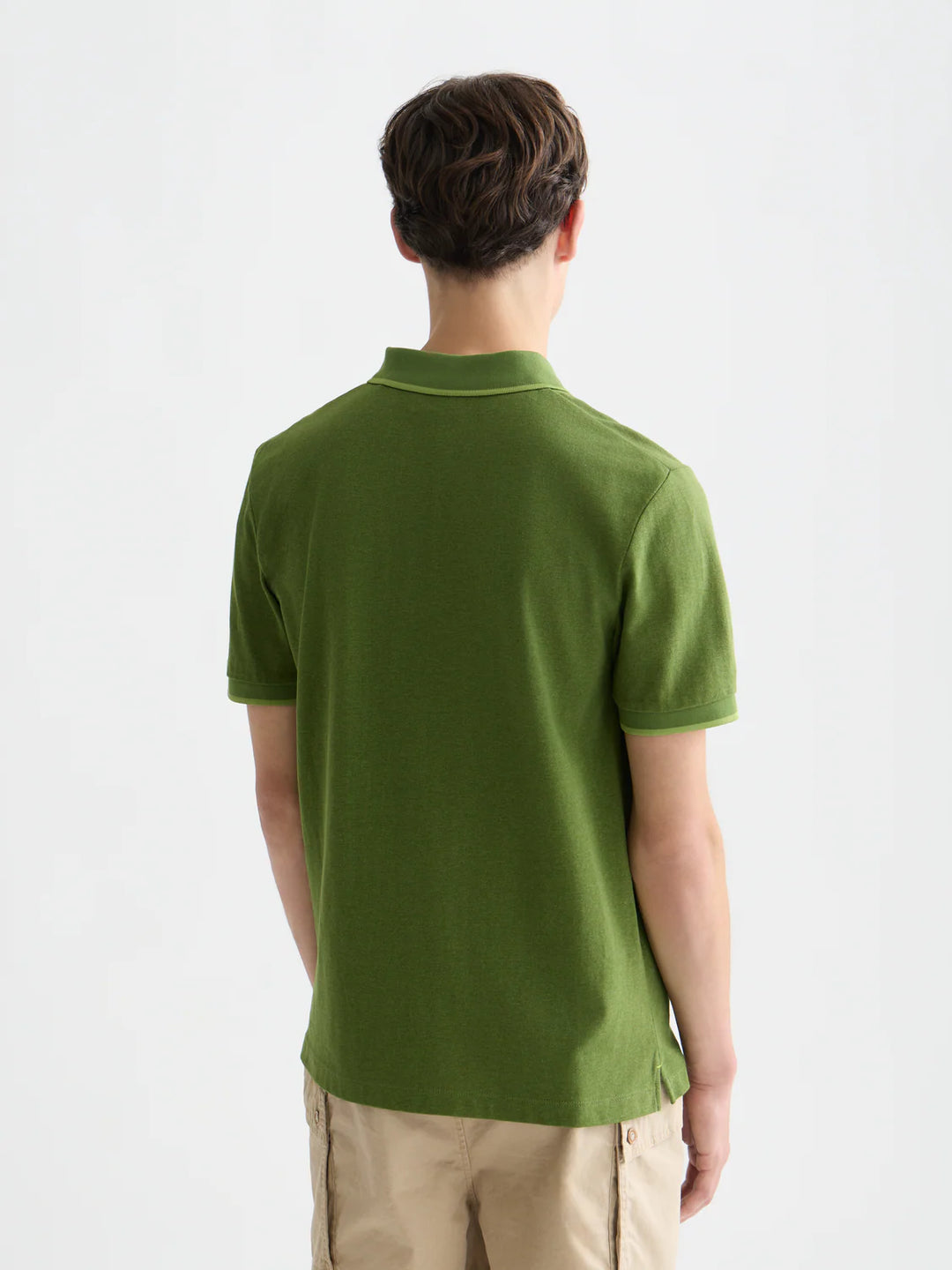 MELANGE LOGO POLO "GARDEN GREEN"