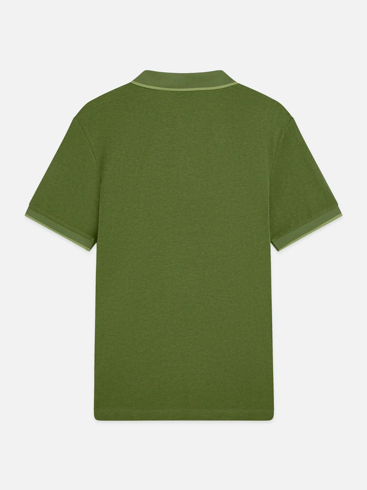 MELANGE LOGO POLO "GARDEN GREEN"