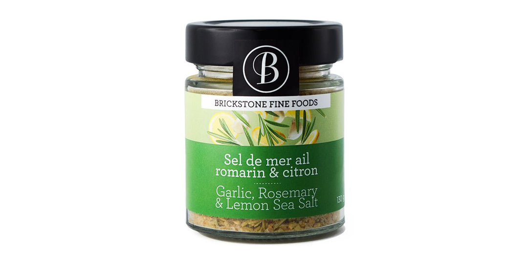 SEASONED SEA SALT WITH GARLIC, ROSEMARY AND LEMON 130G