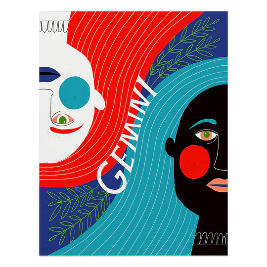 GREETING CARD - "GEMINI"