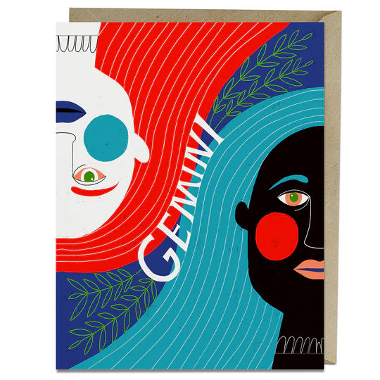 GREETING CARD - "GEMINI"