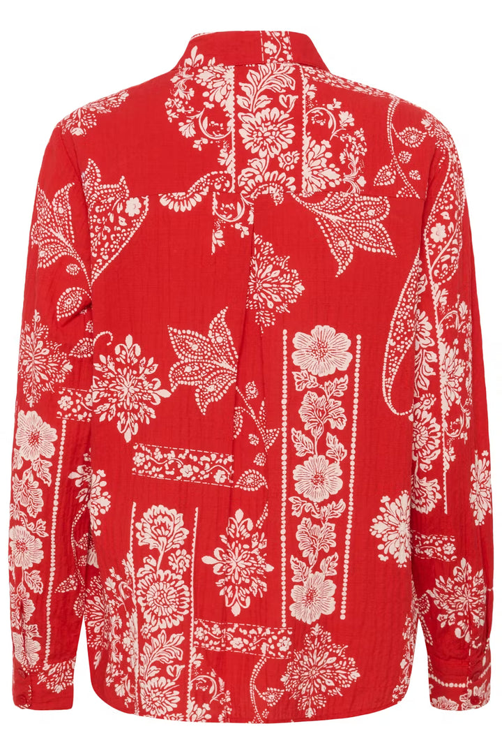 CRGIANNA BLOUSE "RED ETHNIC PRINT"