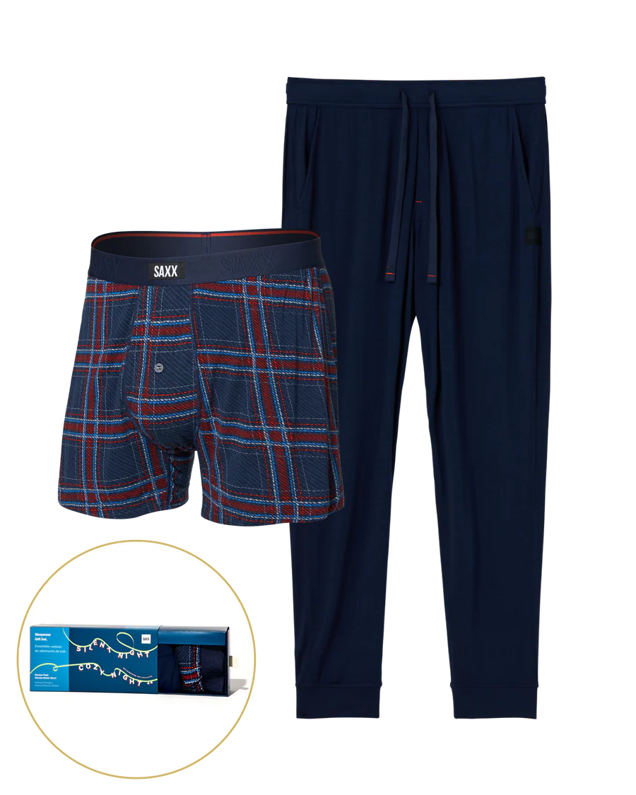 SNOOZE GIFT SET "JAZZY PLAID/MARITIME"
