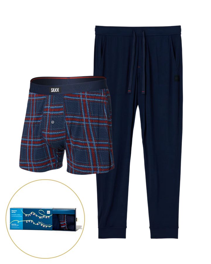 SNOOZE GIFT SET "JAZZY PLAID/MARITIME"