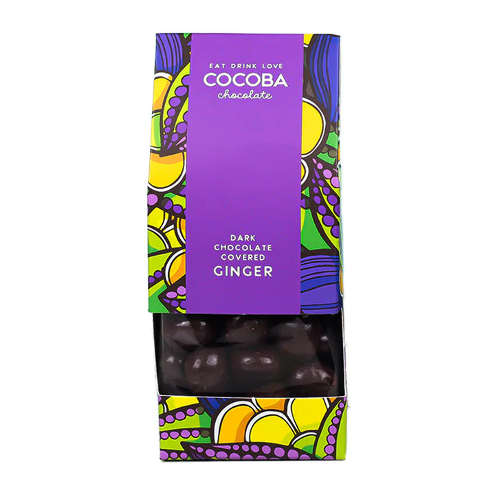 COCOBA - DARK CHOCOLATE COVERED GINGER 175G