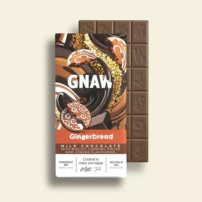 GINGERBREAD MILK CHOCOLATE BAR 80G