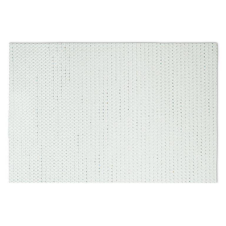 WHITE GLITTERY PLACEMAT - 12X18''L