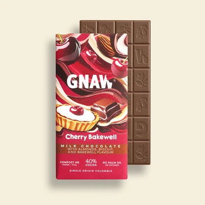 CHERRY BAKEWELL MILK CHOCOLATE BAR 80G