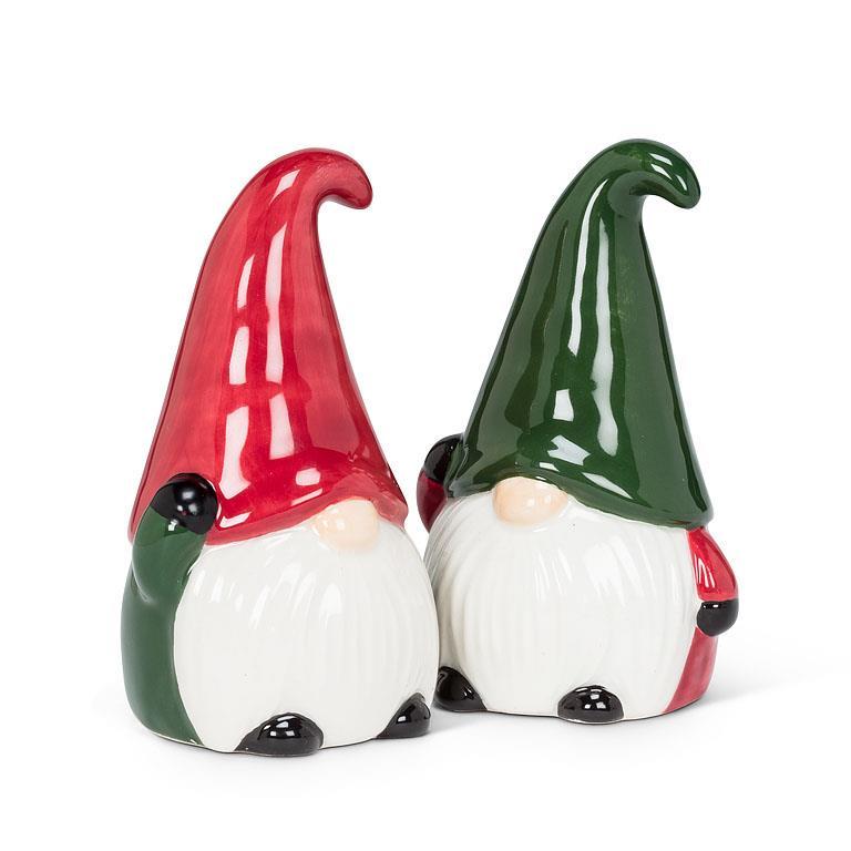 WINTER GNOMES SALT & PEPPER SHAKERS - 3''H