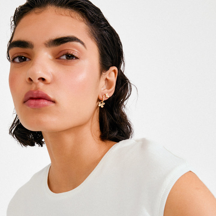 AJANI EARRINGS 2-IN-SET "GOLD PLATED"