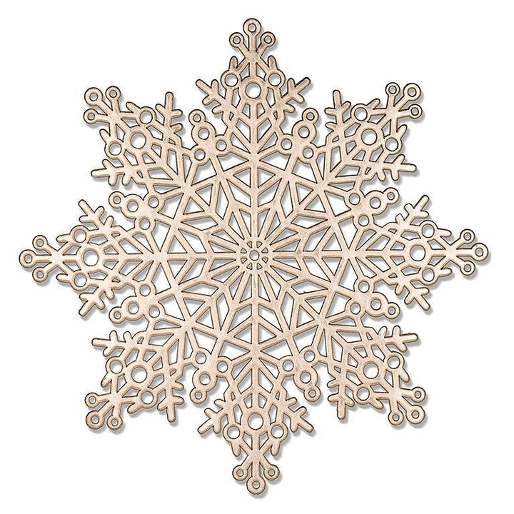 CUTOUT SNOWFLAKE PLACEMAT - GOLD 15''D