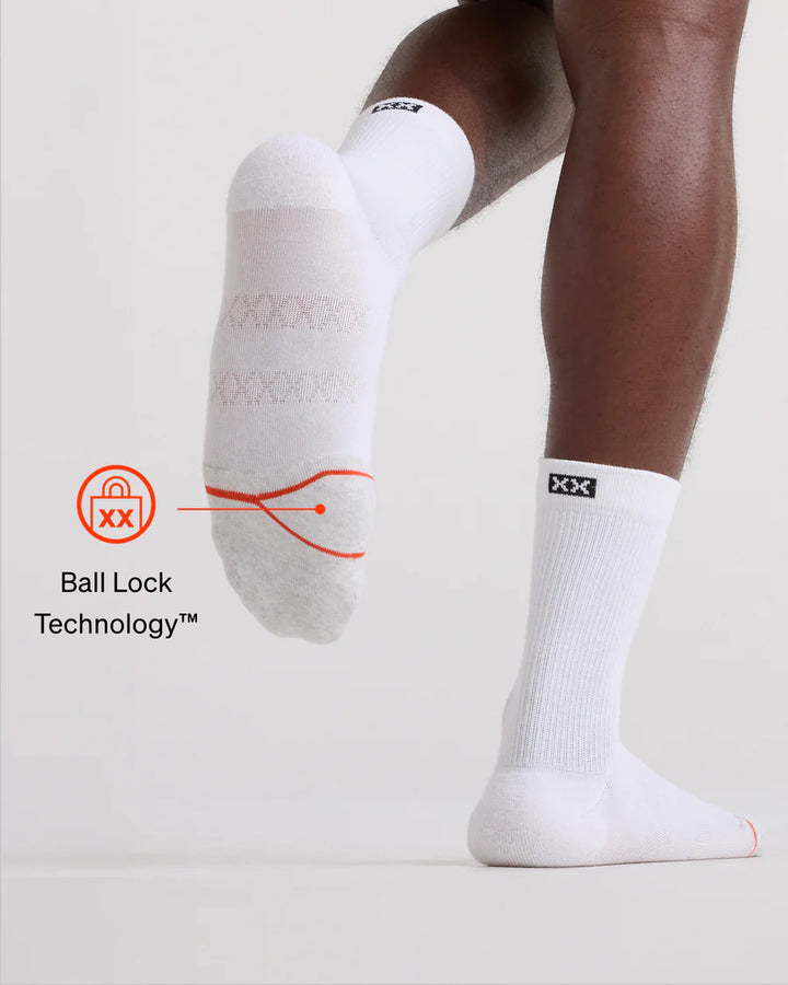 GOOD FORM CREW SOCK  "WHITE"