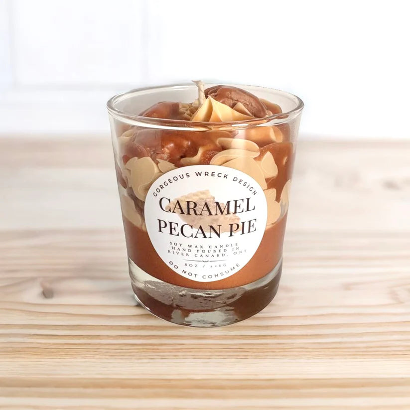 CARAMEL PECAN PIE DESSERT CANDLE