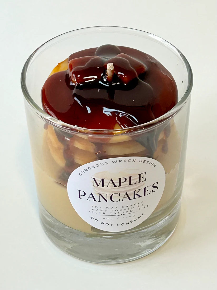GORGEOUS WRECK DESIGN MAPLE PANCAKE DESSERT CANDLE
