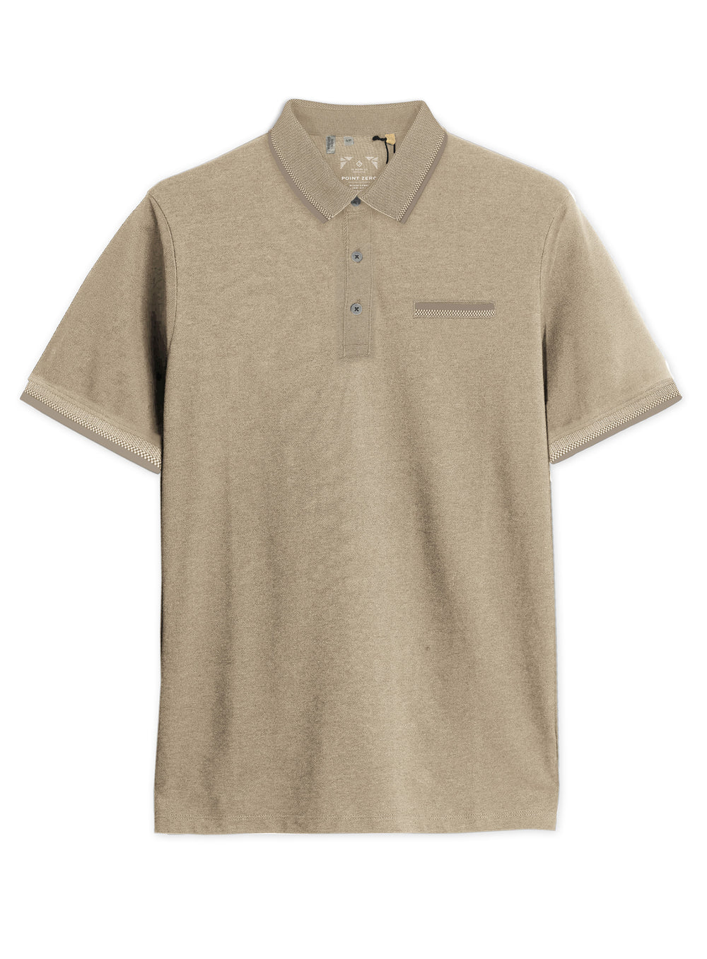KREG - PIQUE POLO TWO TONE WITH CHEST POCKET "GRAIN"