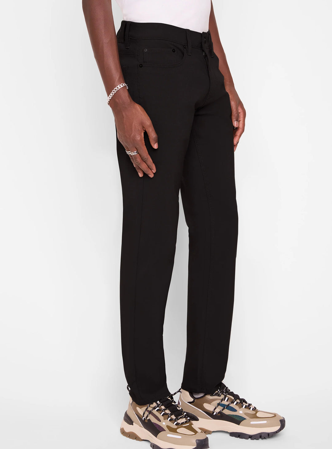 GRANT - SUPER FLEX 5 POCKET TECH PANT "BLACK"
