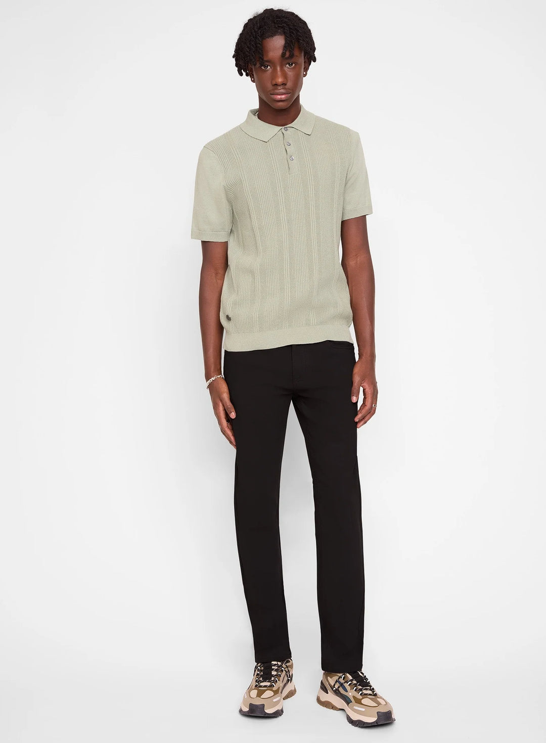 GRANT - SUPER FLEX 5 POCKET TECH PANT "BLACK"