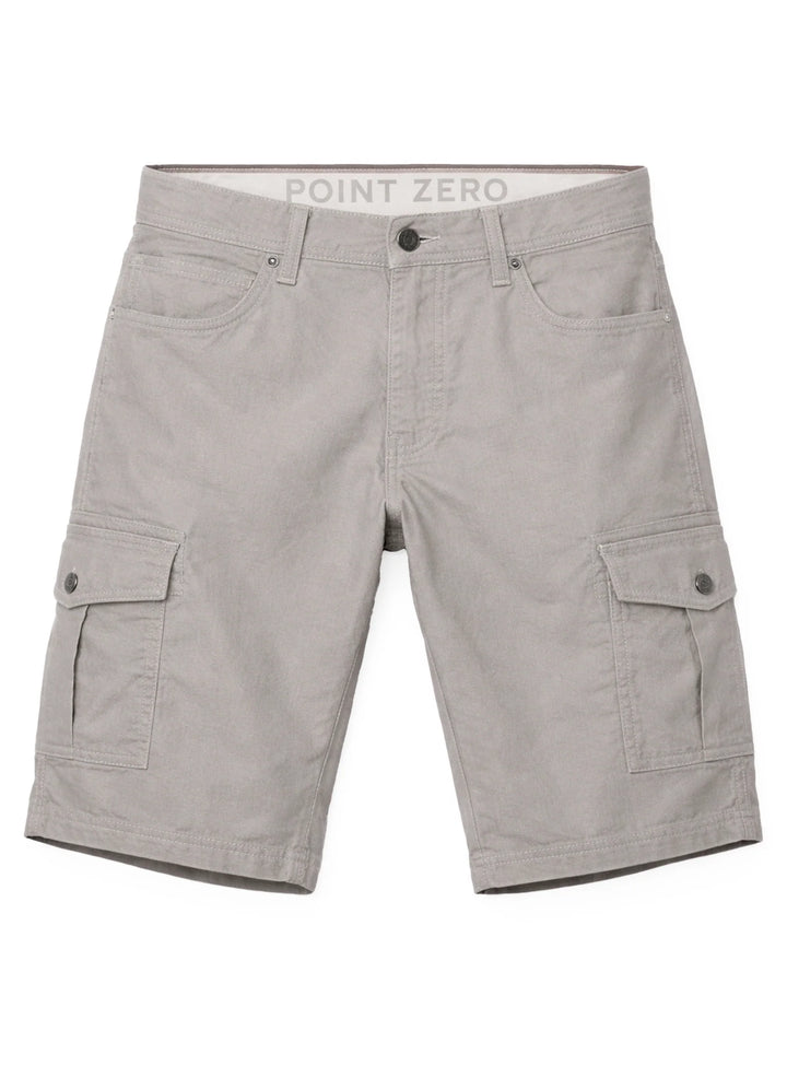 VANCE - STRETCH SLUB TWILL CARGO BERMUDA "GRAY"
