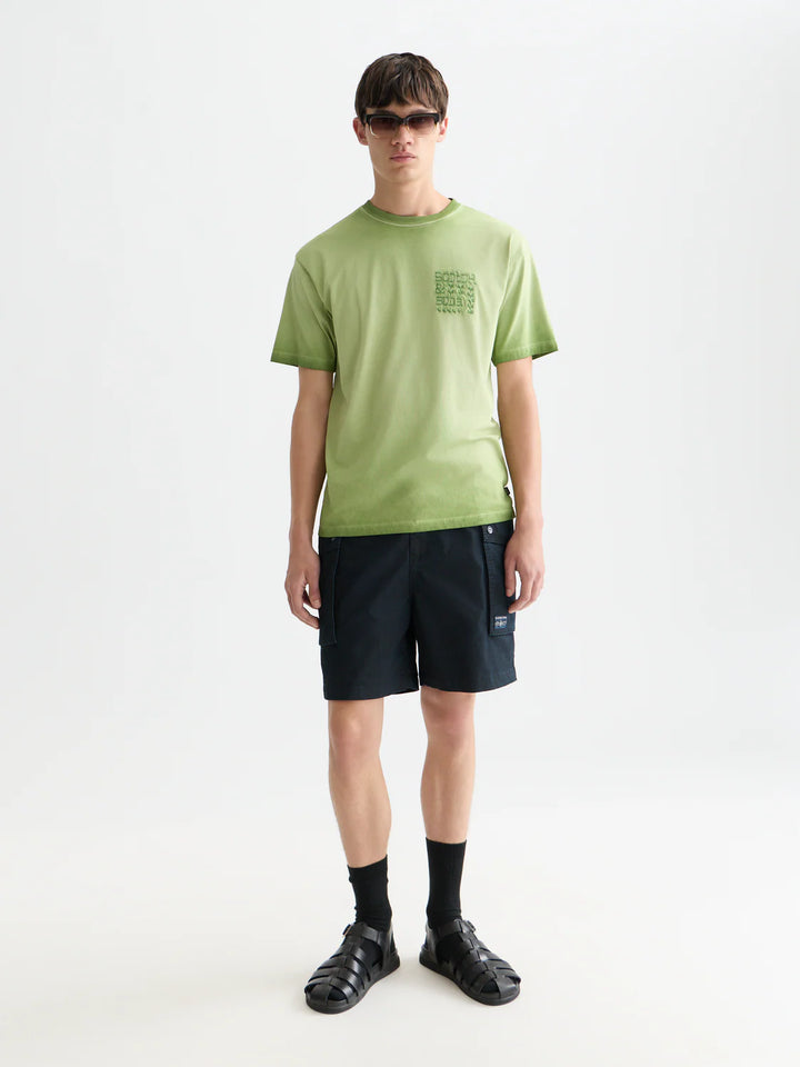 EMBROIDERED ARTWORK RELAXED T-SHIRT "GARDEN GREEN"