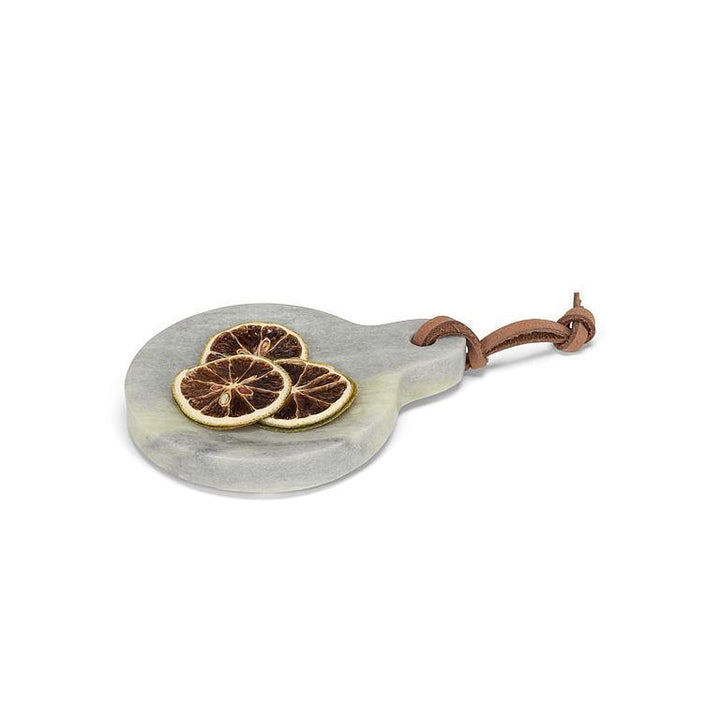 ROUND SPOON REST/DISH W/ LOOP GREEN 5&
