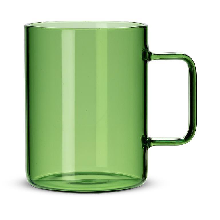 STRAIGHT SIDED MODERN MUG - GREEN 4&