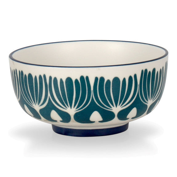 GREEN PETAL BOWL 15CM