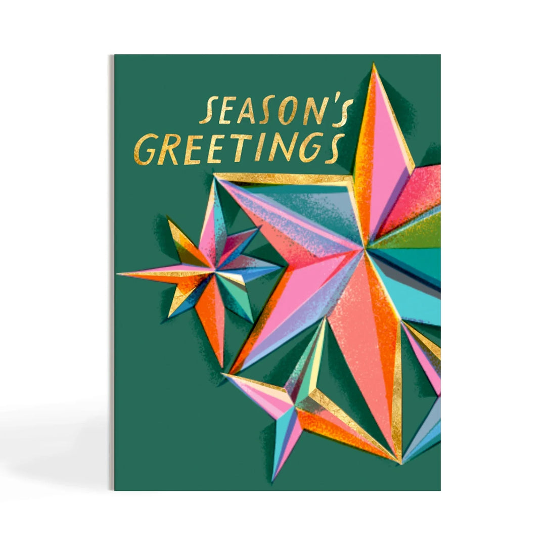 SEASON'S GREETINGS STAR - HOLIDAY CARD BOX