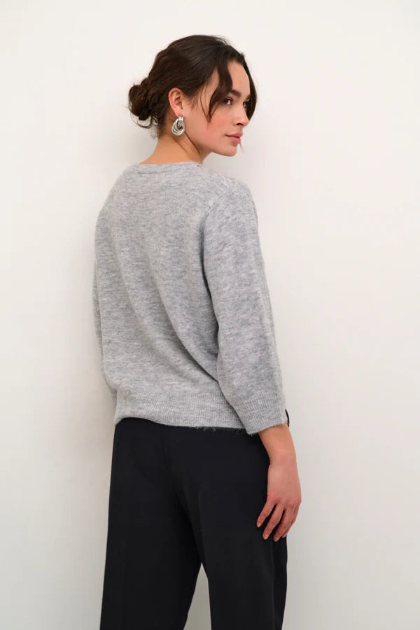 KAMERIDITH PULLOVER "GREY MELANGE"