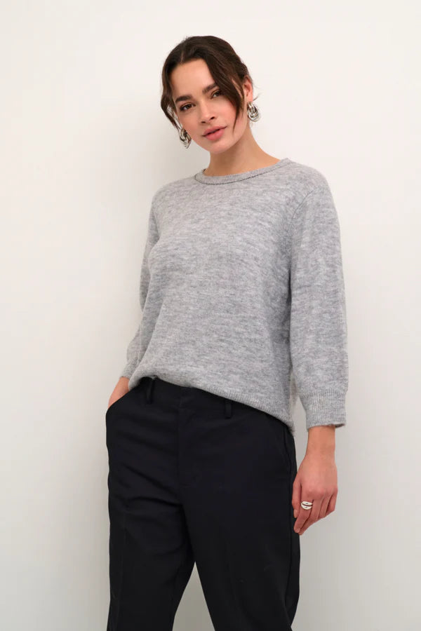 KAMERIDITH PULLOVER "GREY MELANGE"