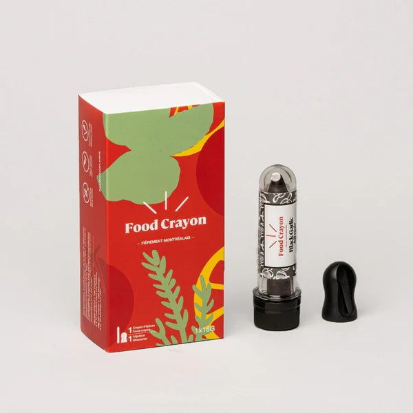 BLACK GARLIC FOOD CRAYON + SHARPENER - SINGLE BOX