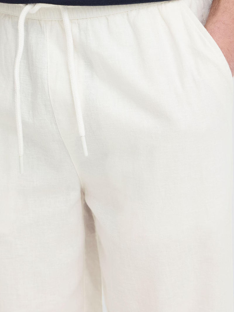 BHABAN LINEN PANTS "SNOW WHITE"