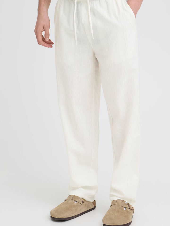 BHABAN LINEN PANTS "SNOW WHITE"