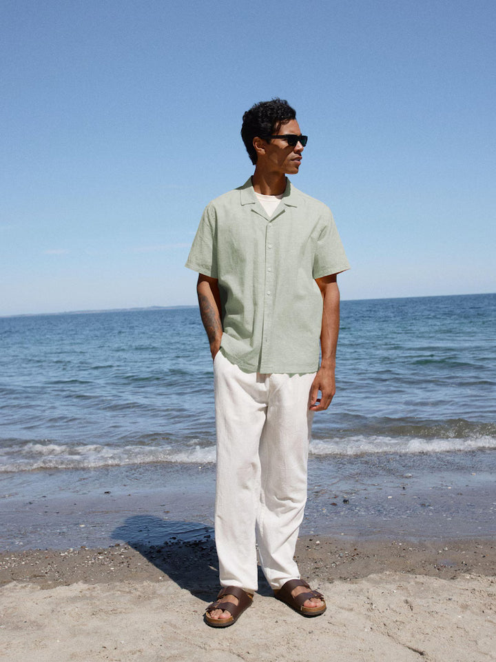 BHABAN LINEN PANTS "SNOW WHITE"
