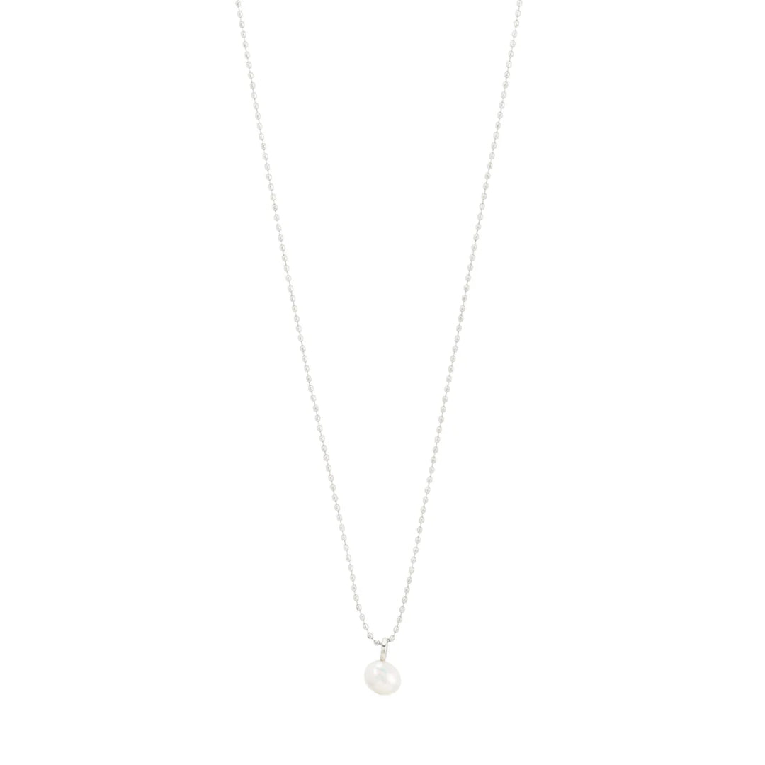 HADLEY RECYCLED FRESHWATER PEARL NECKLACE "SILVER PLATED"