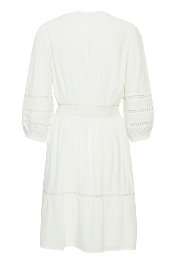 BYHASSI DRESS "OFF WHITE"