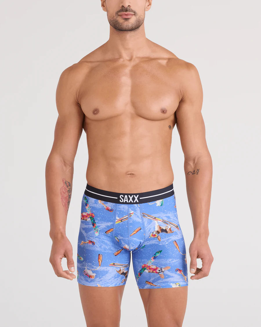 VOLT BREATHABLE MESH BOXER BRIEF 6" "HAUTE DOGGERS-SAIL BLUE"