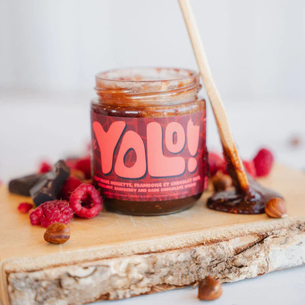 HAZELNUT, RASPBERRY & DARK CHOCOLATE SPREAD 250G