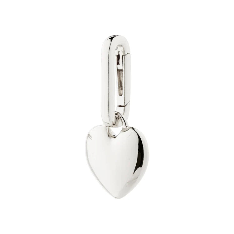 CHARM RECYCLED HEART PENDANT SILVER-PLATED