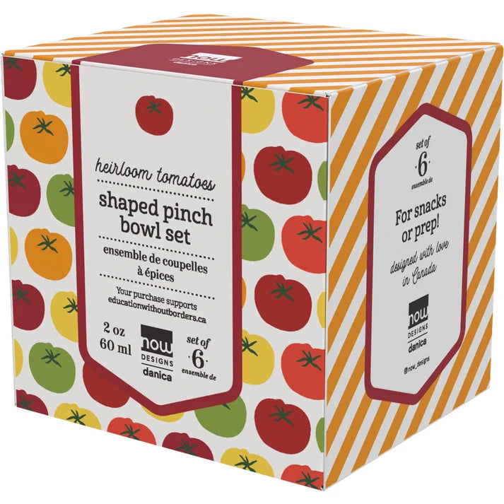 HEIRLOOM TOMATOES PINCH BOWLS - SET OF 6