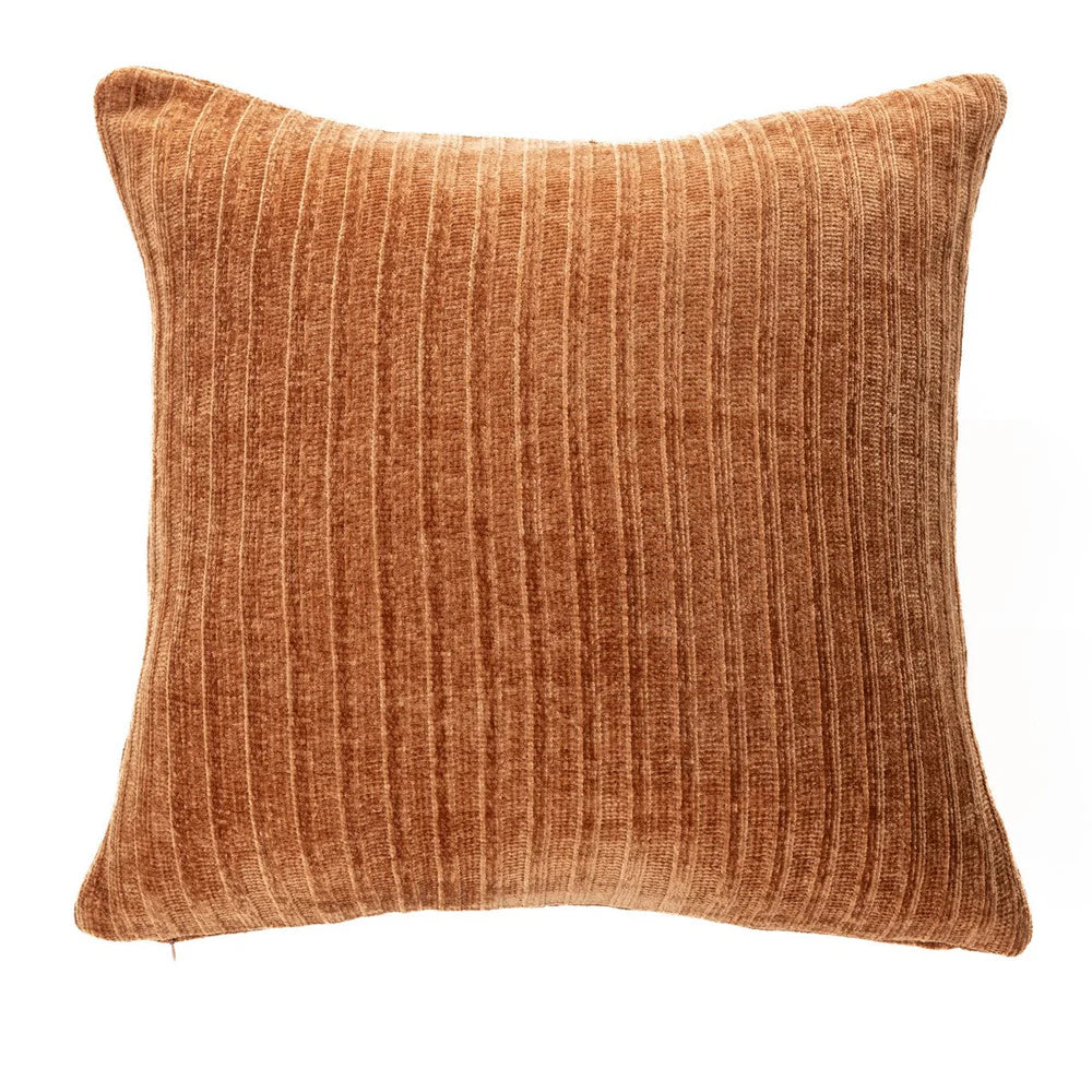 HIPPY TERRACOTTA CHENILLE DECORATIVE PILLOW 20X20