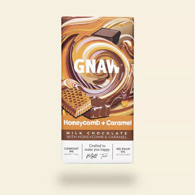 HONEYCOMB AND CARAMEL MILK CHOCOLATE BAR 80G