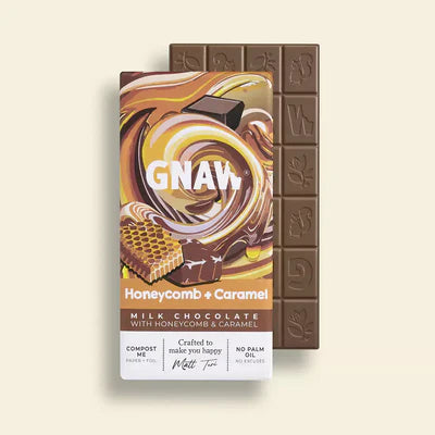 HONEYCOMB AND CARAMEL MILK CHOCOLATE BAR 80G