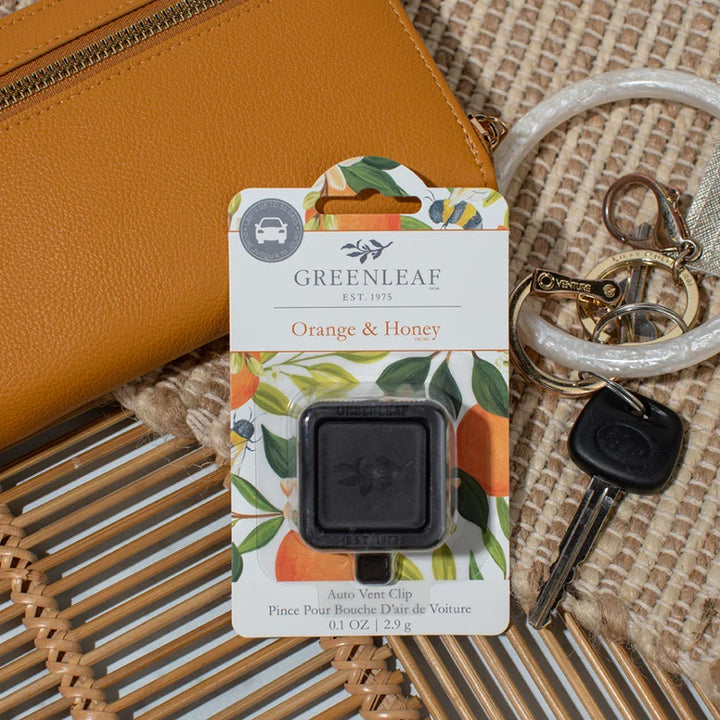 ORANGE &amp; HONEY AUTO VENT CLIP